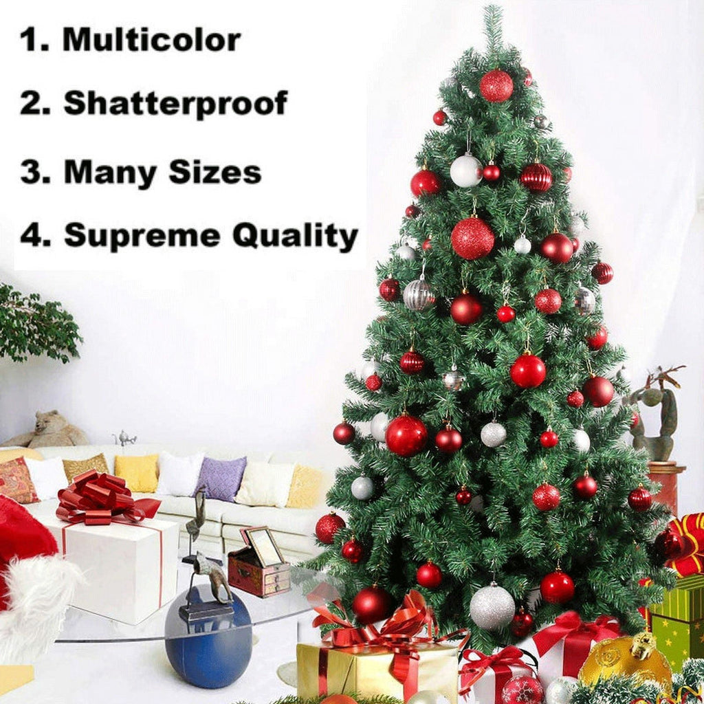 DUNCHATY 600-Pack Shatterproof Christmas Ball Ornaments, Assorted Colors & Sizes for Holiday Tree Decor