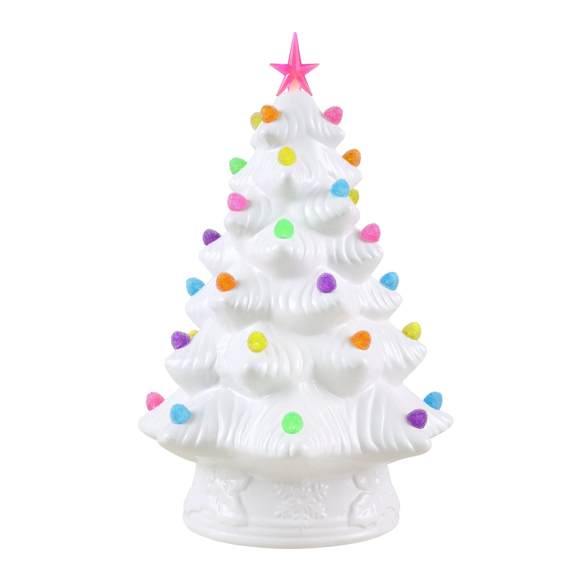 Mr. Christmas 15 in. Gumdrop Lights Nostlagic Ceramic Tree