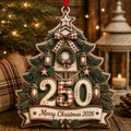 250th America Christmas Ornament Rustic Farmhouse 2026 Tree Hanging for Holiday Gifting