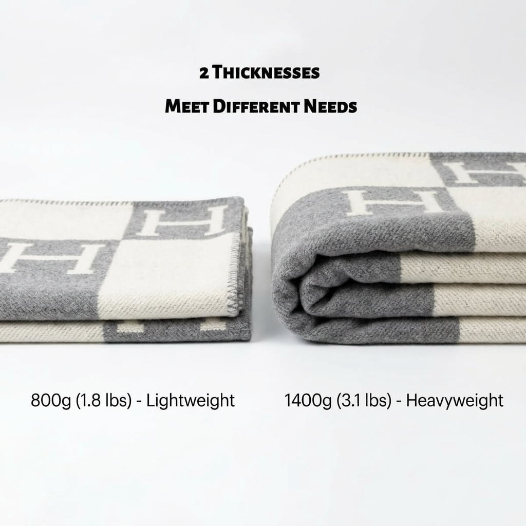 H Blanket Throw Blanket, Wool Blend Ultra Soft Warm Decorative Knit Black Blanket for Couch, Bed & Travel Christmas Thanksgiving Gift for Woman, 53" x 69"