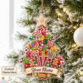 Christmas Tree Ornament Personalized Candy Acrylic Tree Hanging Holiday Gift
