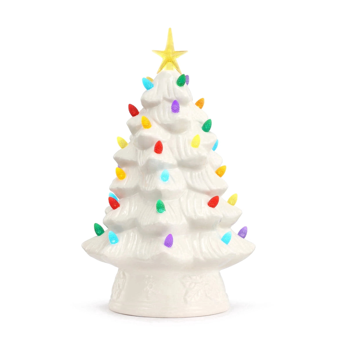 Mr. Christmas 12-Inch Nostalgic Pre-Lit Light Blue Christmas Tree