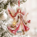 Ornament, Custom Name Angel Wings Acrylic Wooden Christmas Tree or Car Hanging Memorial Keepsake Gift 2026
