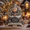 Personalized Ornament Patriotic Baby First Christmas 2026