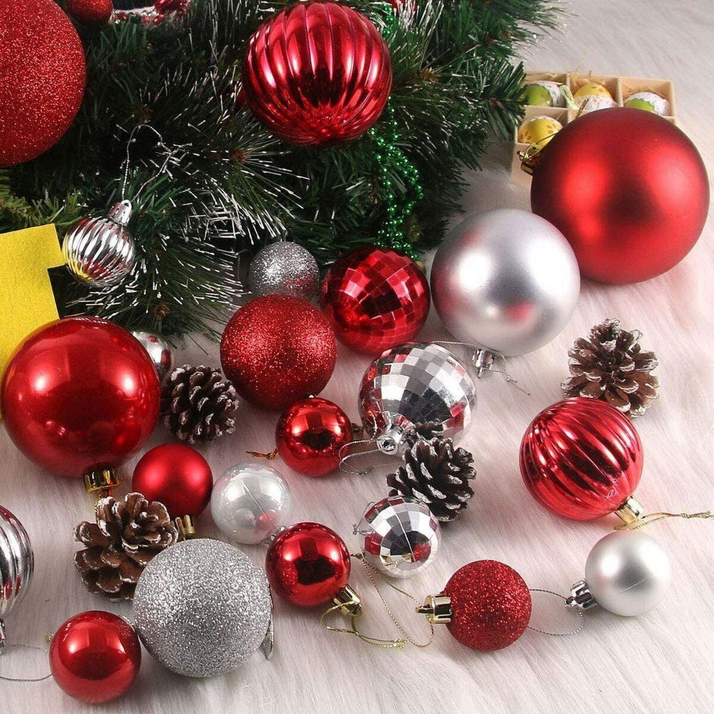 DUNCHATY 600-Pack Shatterproof Christmas Ball Ornaments, Assorted Colors & Sizes for Holiday Tree Decor