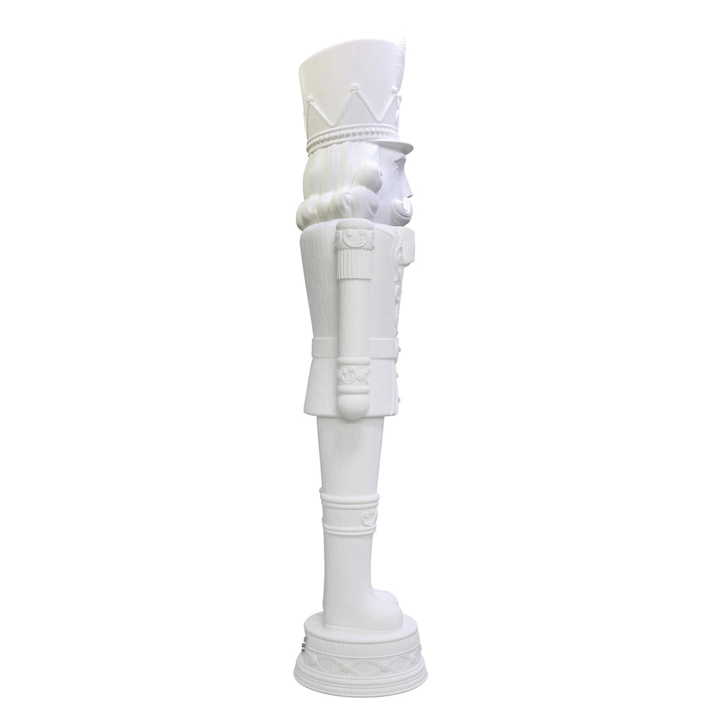 Giant Paint-it-Yourself Light-Up LED Nutcracker Christmas Decoration, White, 6.25', by Holiday Time